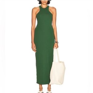 Helsa Jersey Double Halter Long Dress